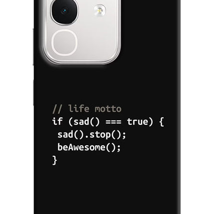 Life Motto Code iQOO Z10x 5G Hard Case Back Cover by Casekaro