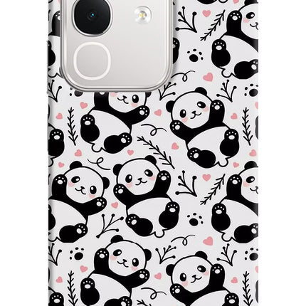 Cute Panda iQOO Z10x 5G Hard Case Back Cover by Casekaro