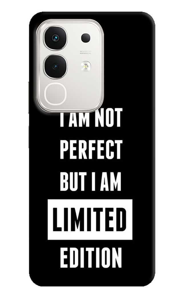 I Am Not Perfect But I Am Limited Edition iQOO Z10x 5G Hard Case Back Cover by Casekaro