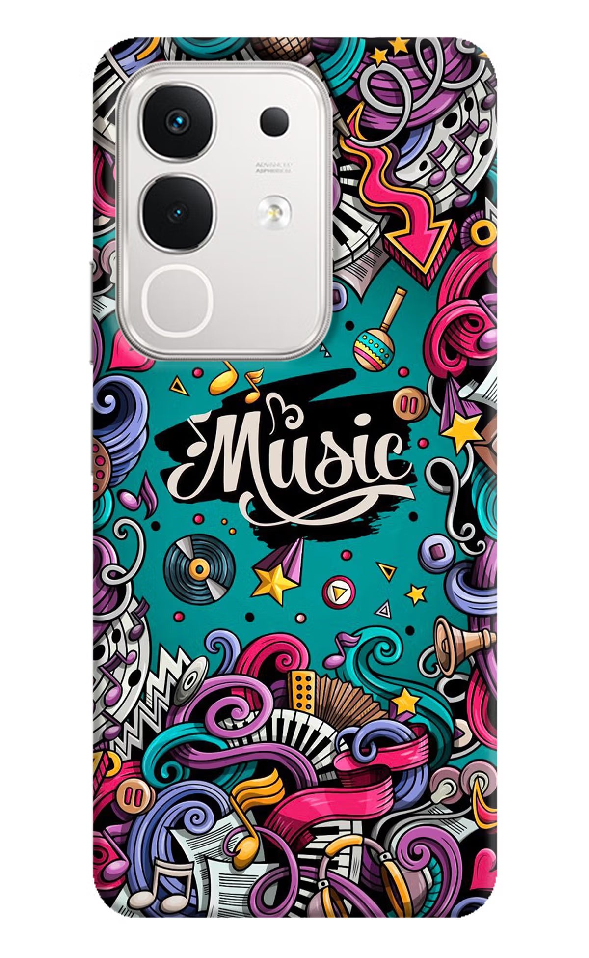 Music Graffiti iQOO Z10x 5G Hard Case Back Cover by Casekaro