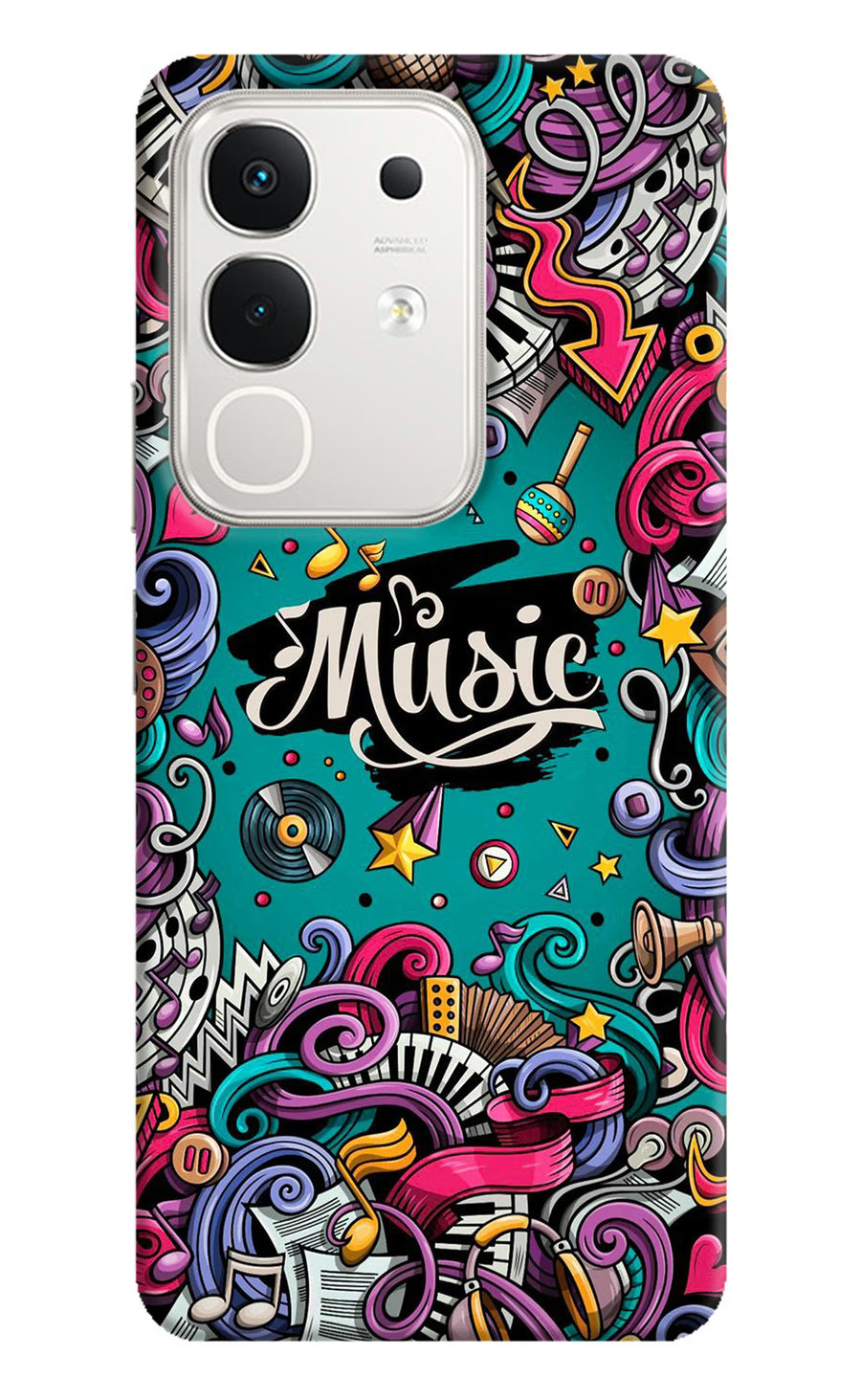 Music Graffiti iQOO Z10x 5G Back Cover, Hard case