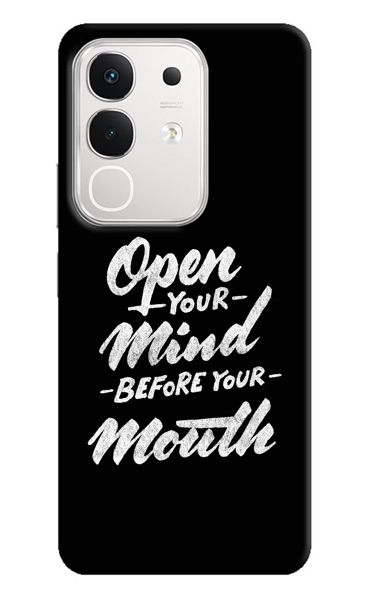 Open Your Mind Before Your Mouth iQOO Z10x 5G Hard Case Back Cover by Casekaro