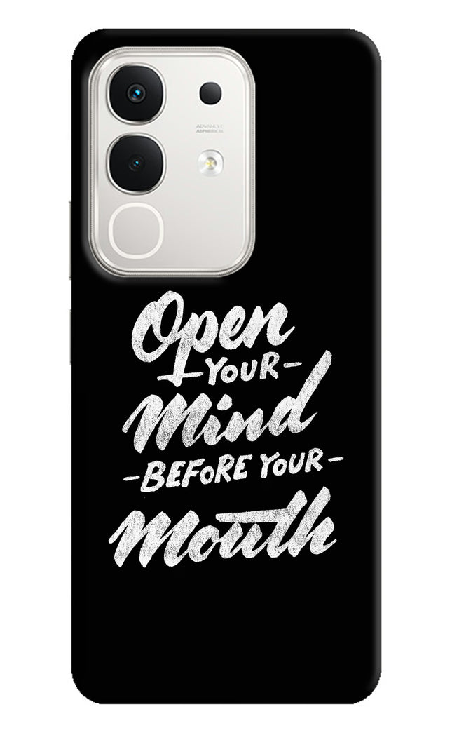 Open Your Mind Before Your Mouth iQOO Z10x 5G Hard Case Back Cover by Casekaro
