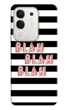 Blah Blah Blah iQOO Z10x 5G Hard Case Back Cover by Casekaro