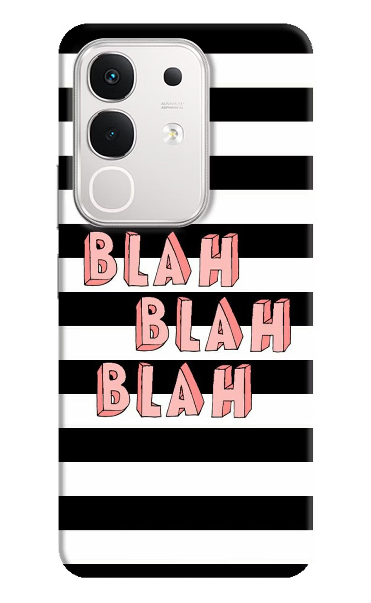 Blah Blah Blah iQOO Z10x 5G Hard Case Back Cover by Casekaro