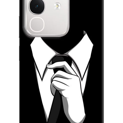 Black Tie iQOO Z10x 5G Hard Case Back Cover by Casekaro