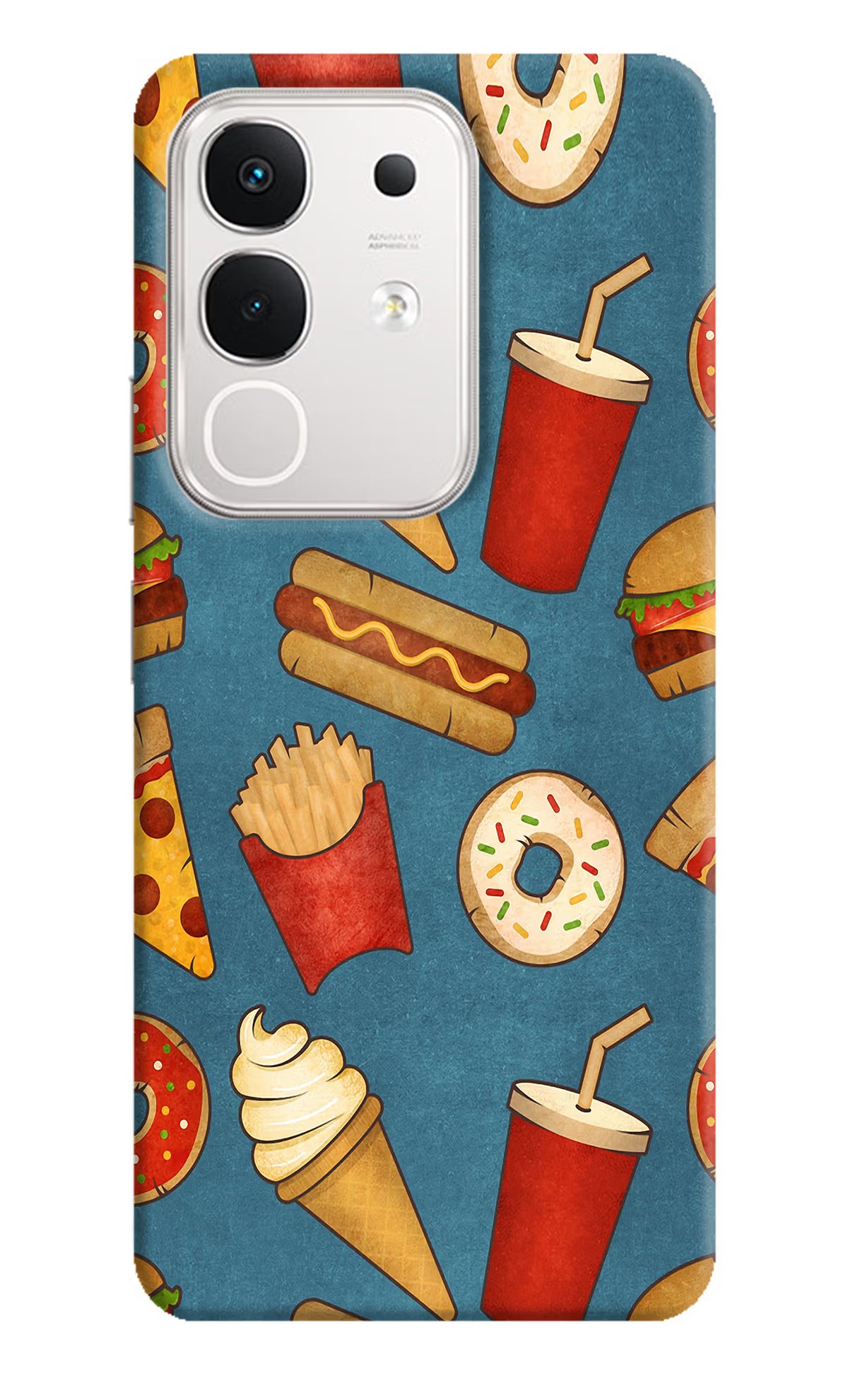 Foodie iQOO Z10x 5G Hard Case Back Cover by Casekaro