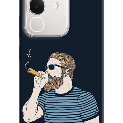 Smoking iQOO Z10x 5G Hard Case Back Cover by Casekaro