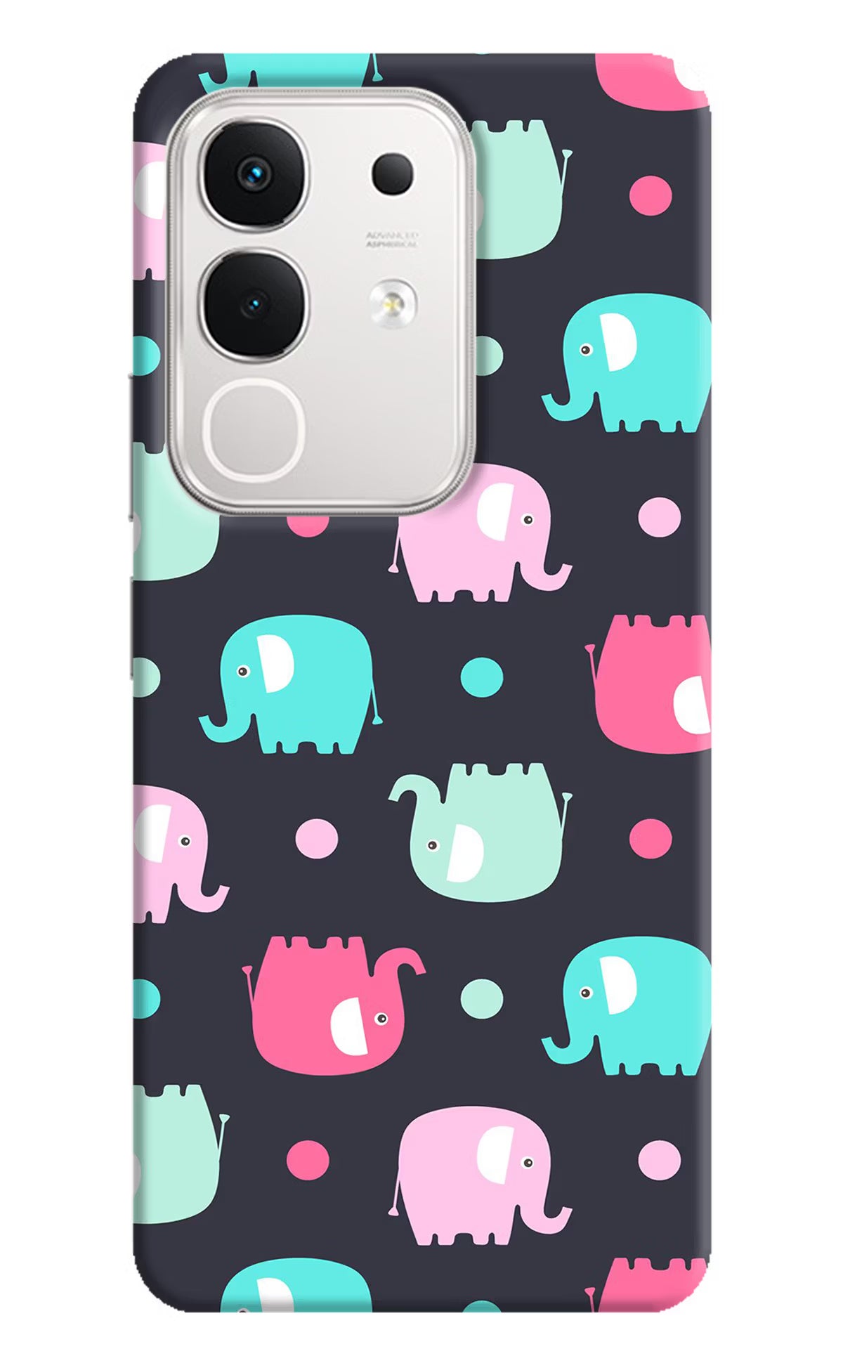 Elephants iQOO Z10x 5G Hard Case Back Cover by Casekaro
