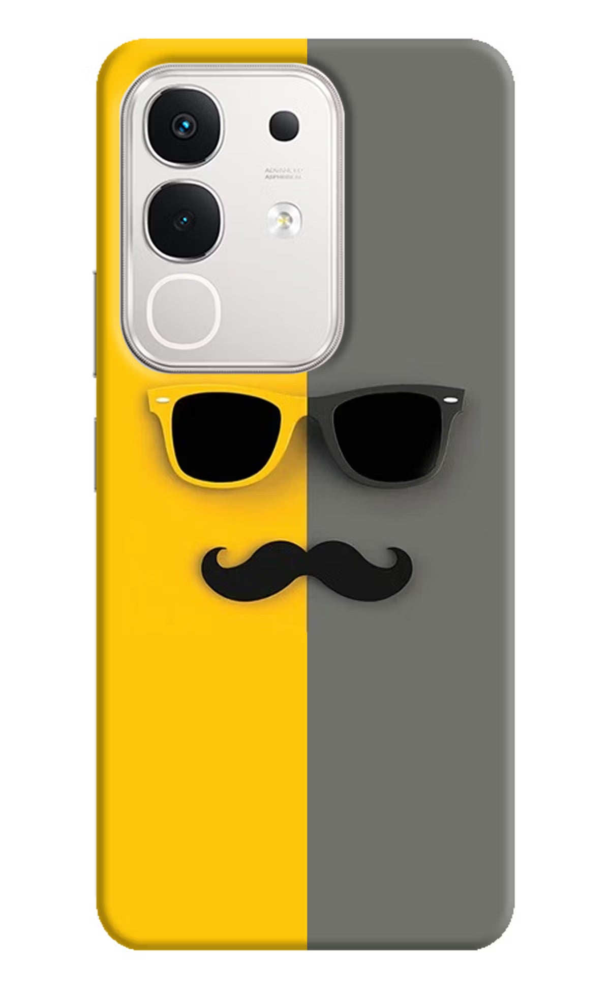 Sunglasses with Mustache iQOO Z10x 5G Hard Case Back Cover by Casekaro