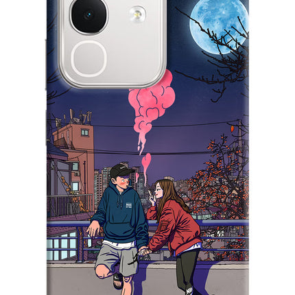 Chilling Couple iQOO Z10x 5G Hard Case Back Cover by Casekaro
