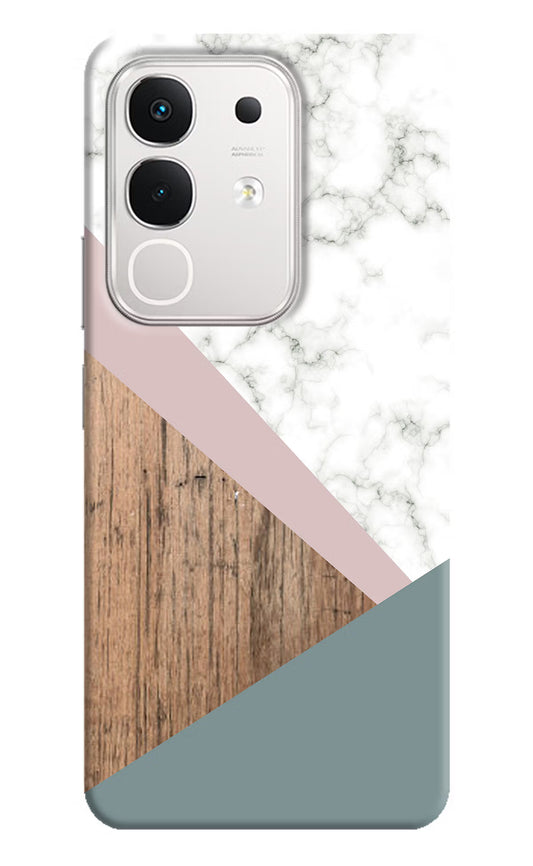 Marble wood Abstract iQOO Z10x 5G Hard Case Back Cover by Casekaro