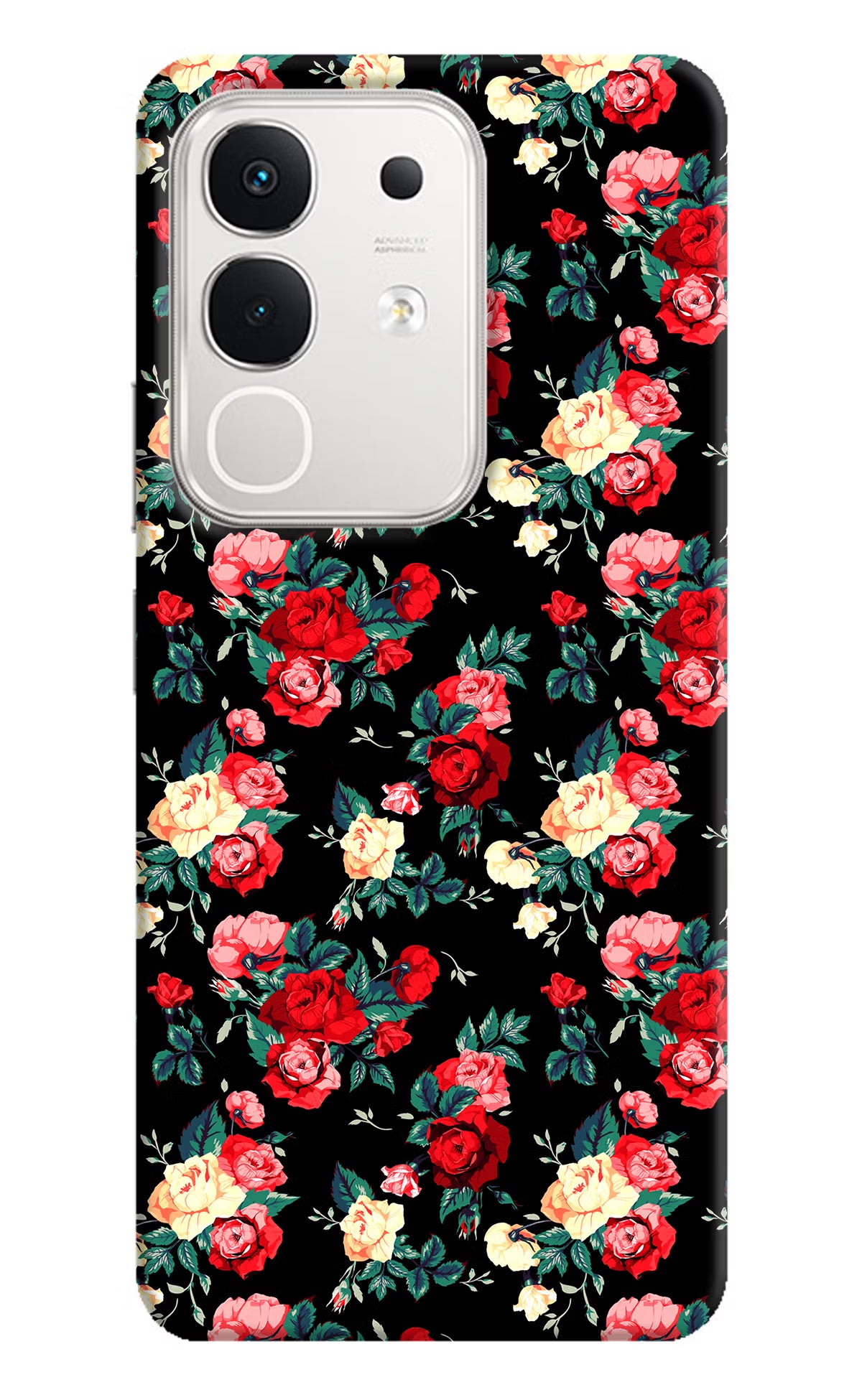 Rose Pattern iQOO Z10x 5G Hard Case Back Cover by Casekaro