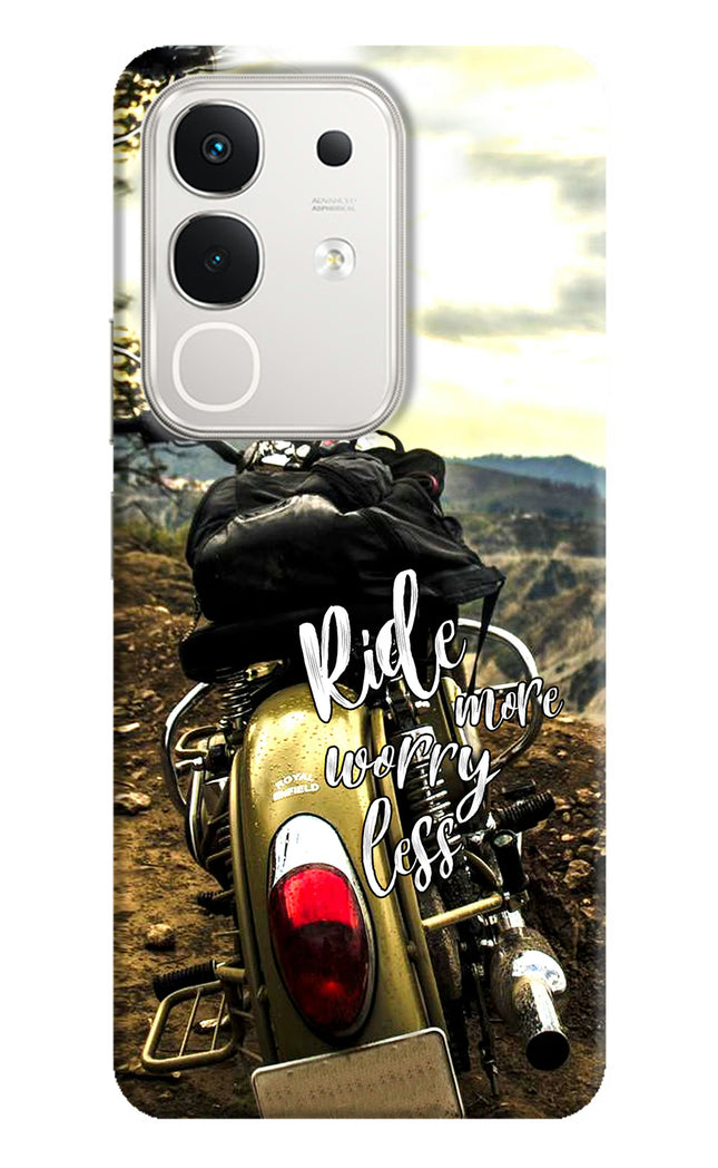 Ride More Worry Less iQOO Z10x 5G Hard Case Back Cover by Casekaro