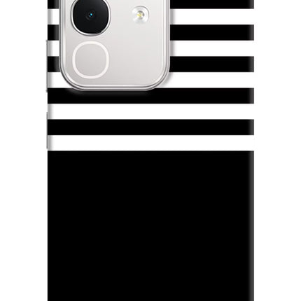 Black and White Print iQOO Z10x 5G Hard Case Back Cover by Casekaro