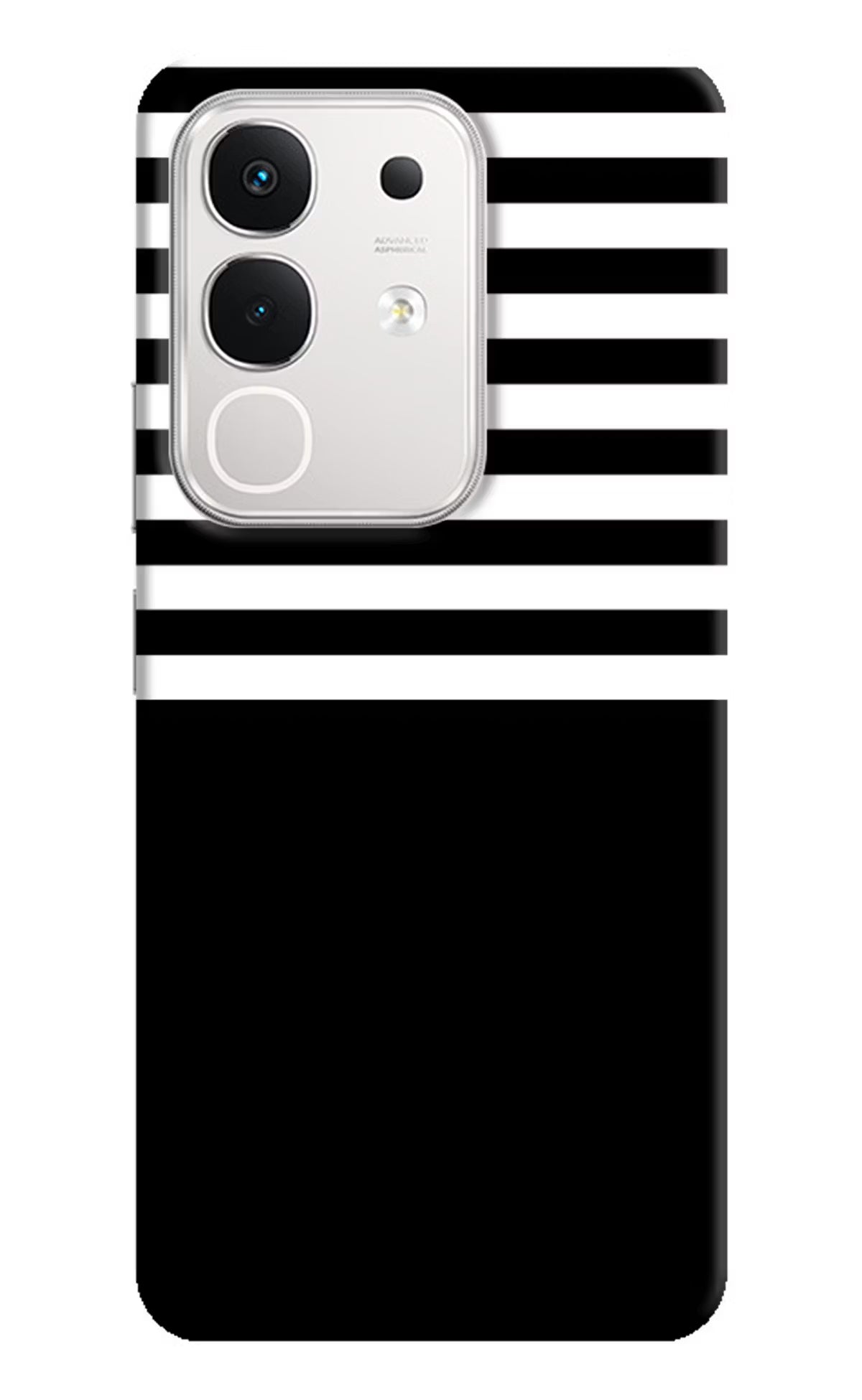 Black and White Print iQOO Z10x 5G Hard Case Back Cover by Casekaro