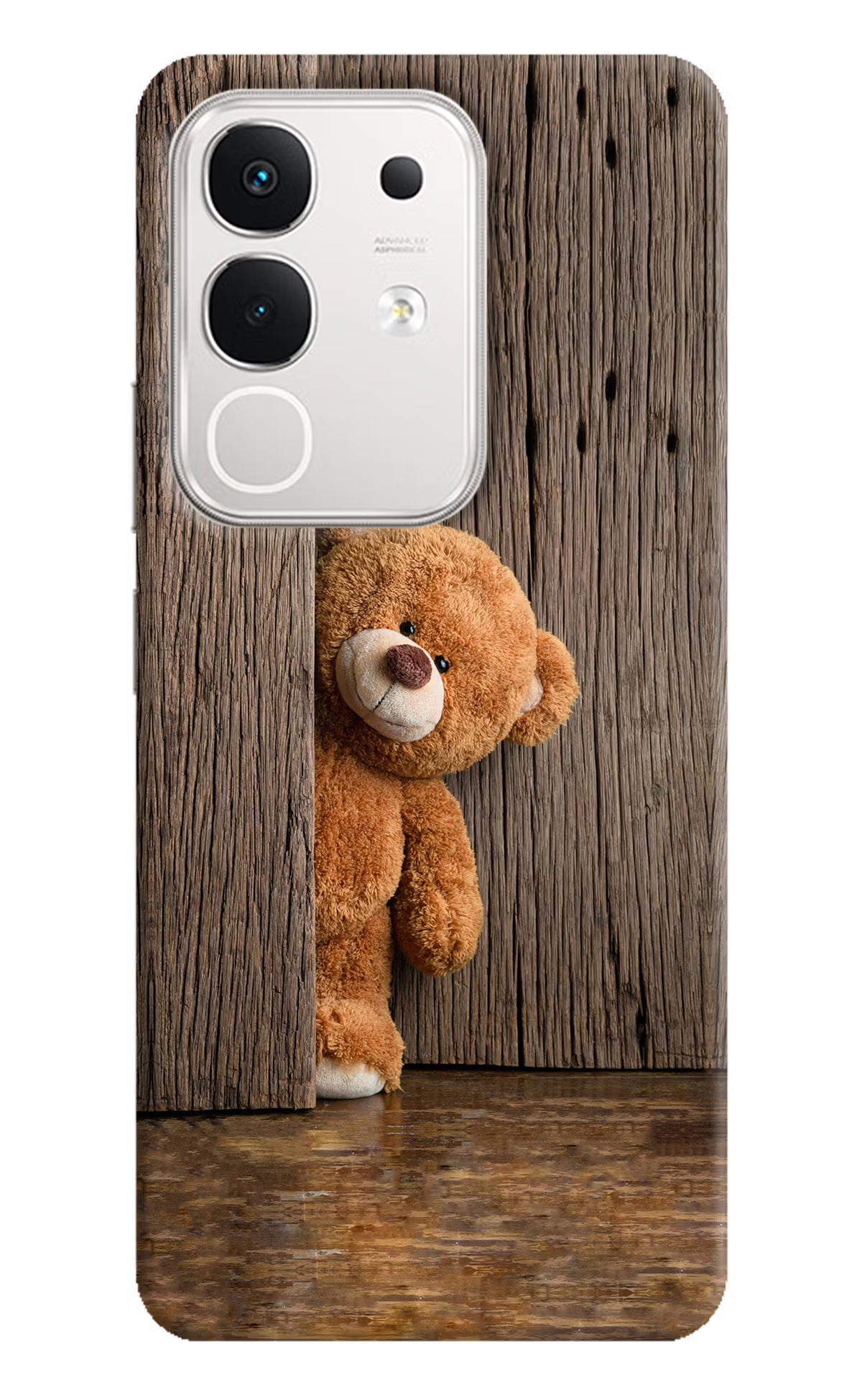Teddy Wooden iQOO Z10x 5G Hard Case Back Cover by Casekaro