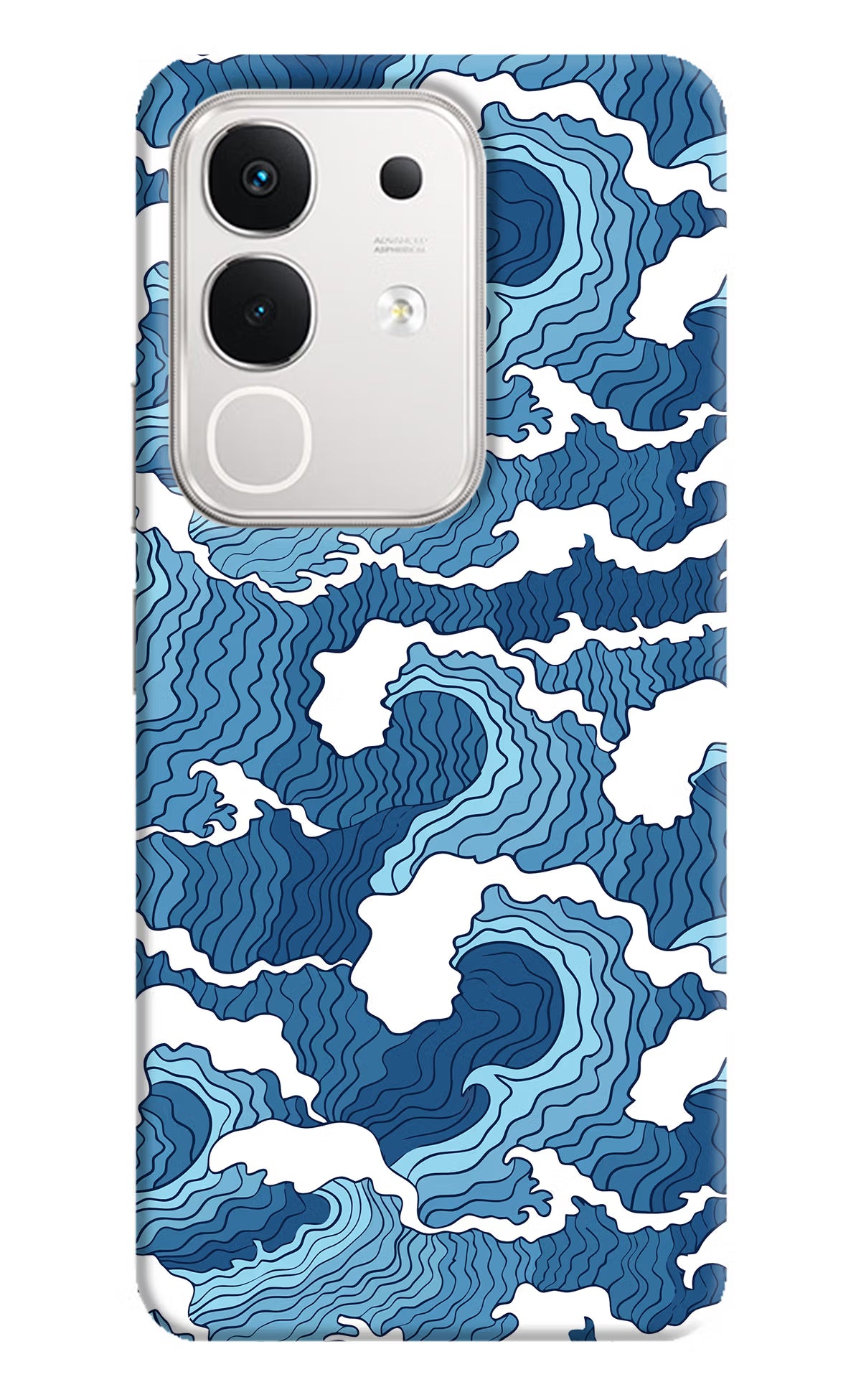 Blue Waves iQOO Z10x 5G Hard Case Back Cover by Casekaro