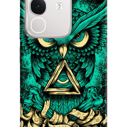 Green Owl iQOO Z10x 5G Hard Case Back Cover by Casekaro
