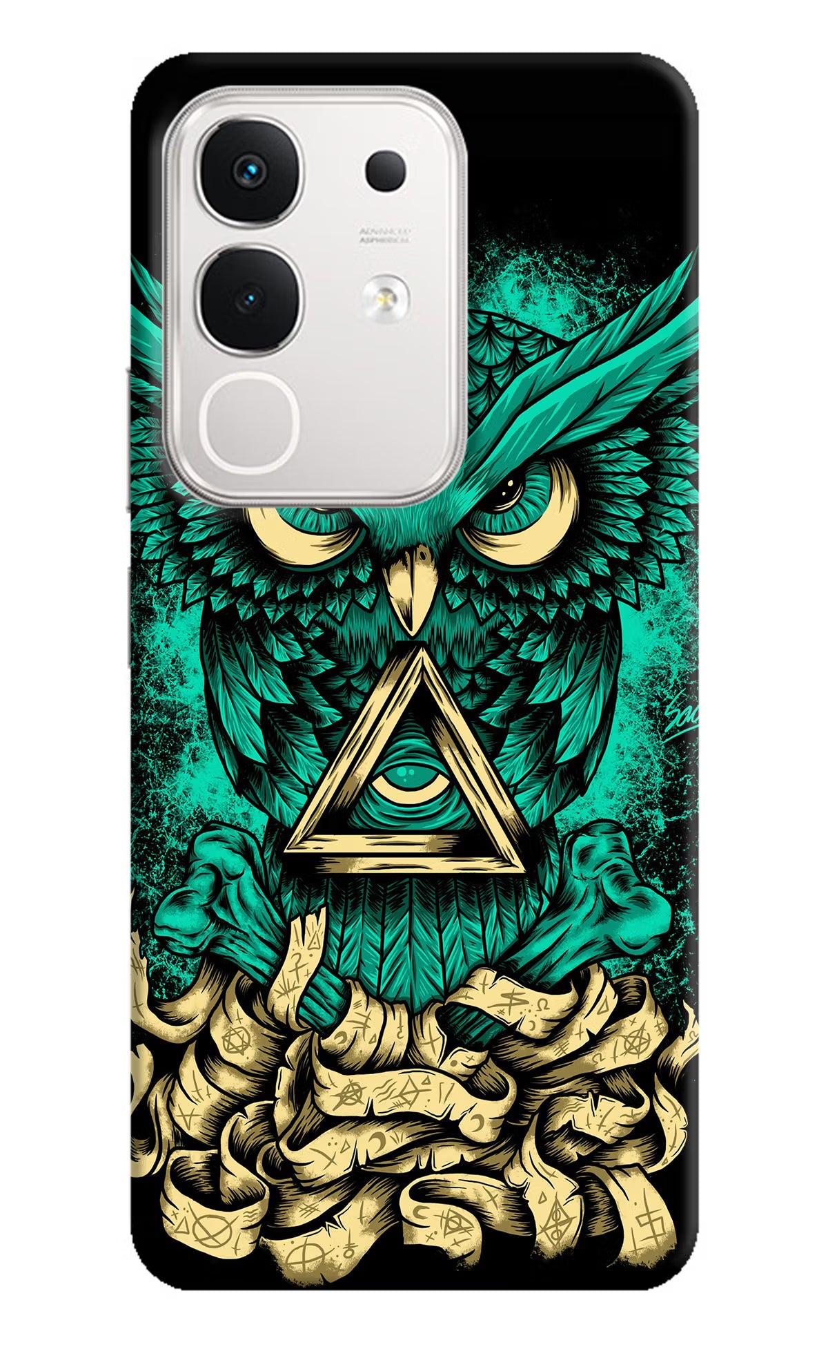 Green Owl iQOO Z10x 5G Hard Case Back Cover by Casekaro