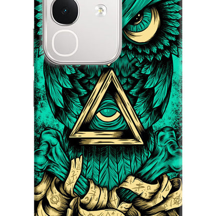 Green Owl iQOO Z10x 5G Hard Case Back Cover by Casekaro