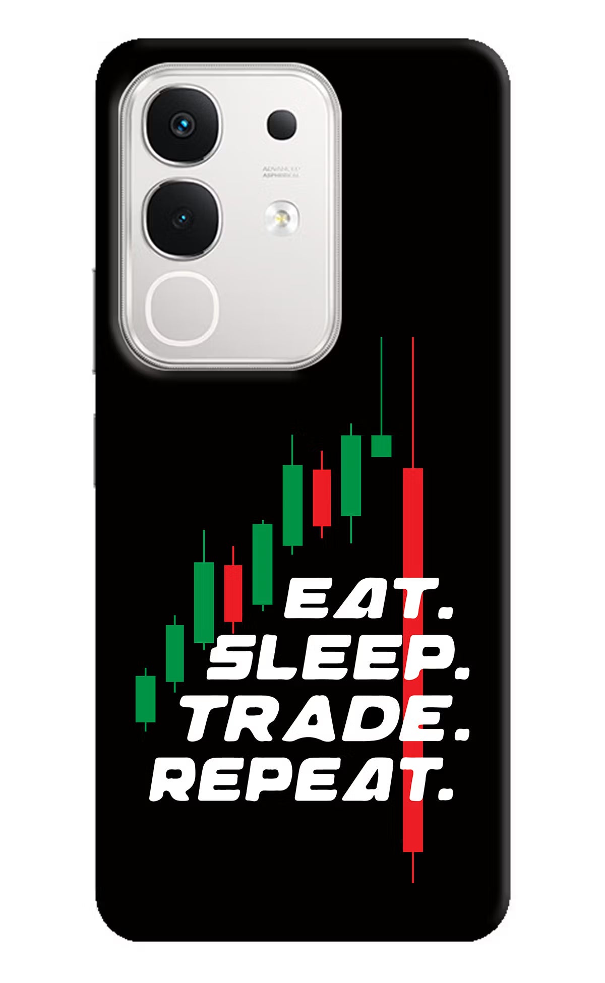 Eat Sleep Trade Repeat iQOO Z10x 5G Hard Case Back Cover by Casekaro