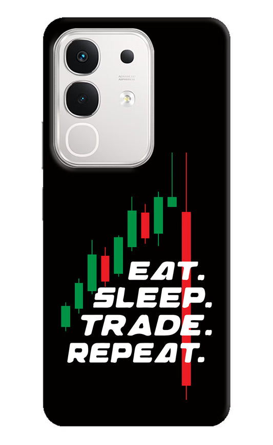 Eat Sleep Trade Repeat iQOO Z10x 5G Hard Case Back Cover by Casekaro