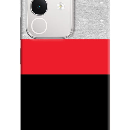 Tri Color Pattern iQOO Z10x 5G Hard Case Back Cover by Casekaro