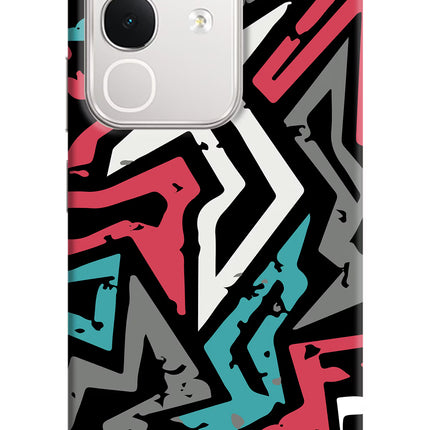 Geometric Graffiti iQOO Z10x 5G Hard Case Back Cover by Casekaro