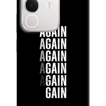 Again Again Gain iQOO Z10x 5G Hard Case Back Cover by Casekaro