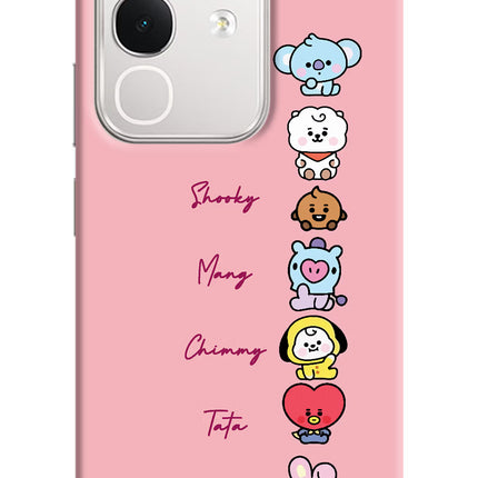 BTS names iQOO Z10x 5G Hard Case Back Cover by Casekaro
