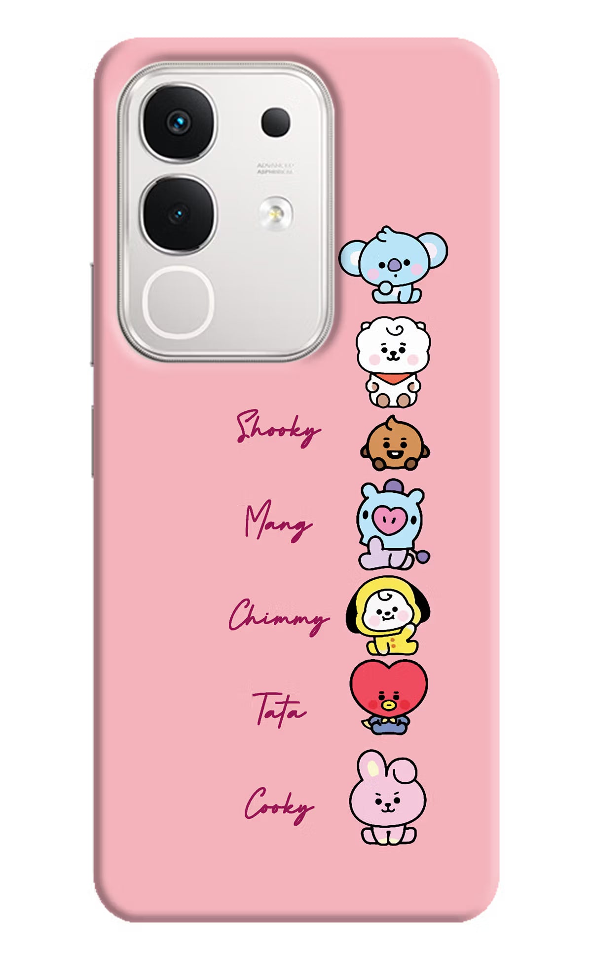 BTS names iQOO Z10x 5G Hard Case Back Cover by Casekaro