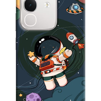 Cartoon Astronaut iQOO Z10x 5G Hard Case Back Cover by Casekaro