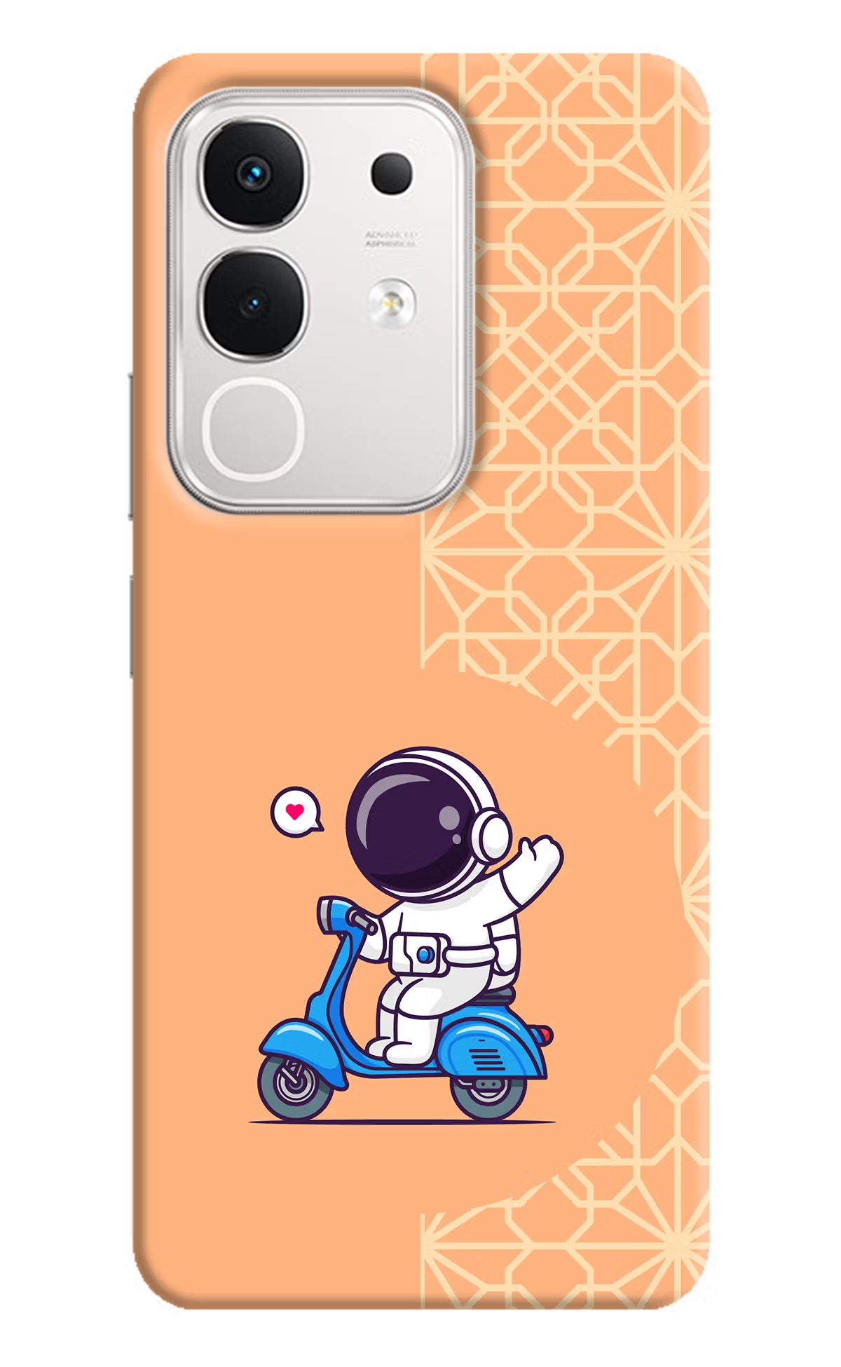 Cute Astronaut Riding iQOO Z10x 5G Hard Case Back Cover by Casekaro
