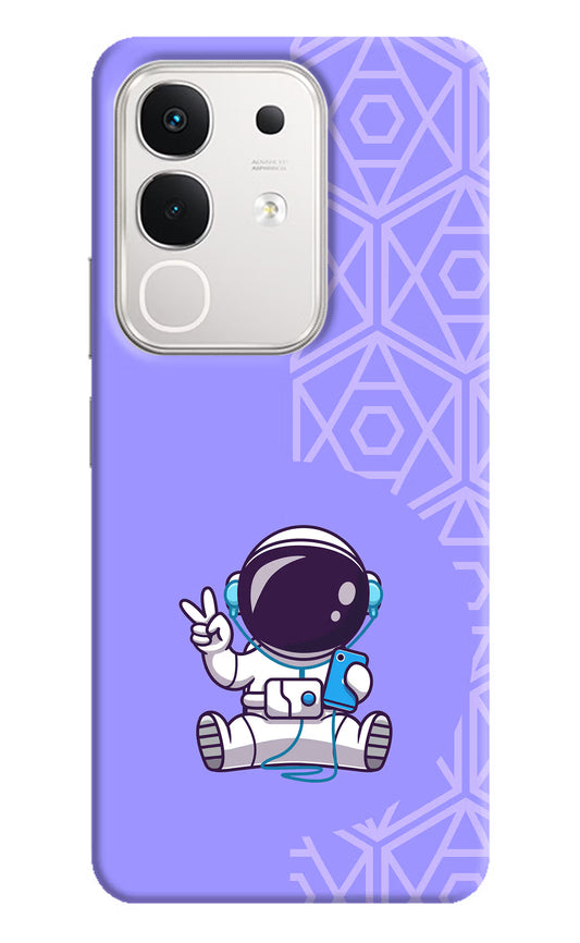Cute Astronaut Chilling iQOO Z10x 5G Hard Case Back Cover by Casekaro
