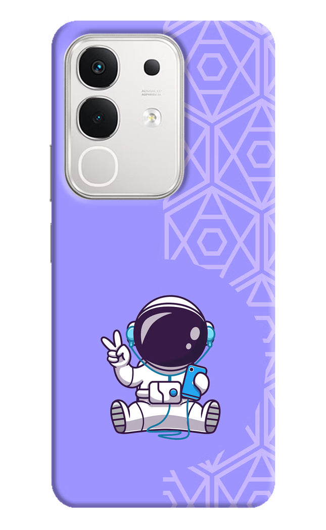 Cute Astronaut Chilling iQOO Z10x 5G Hard Case Back Cover by Casekaro