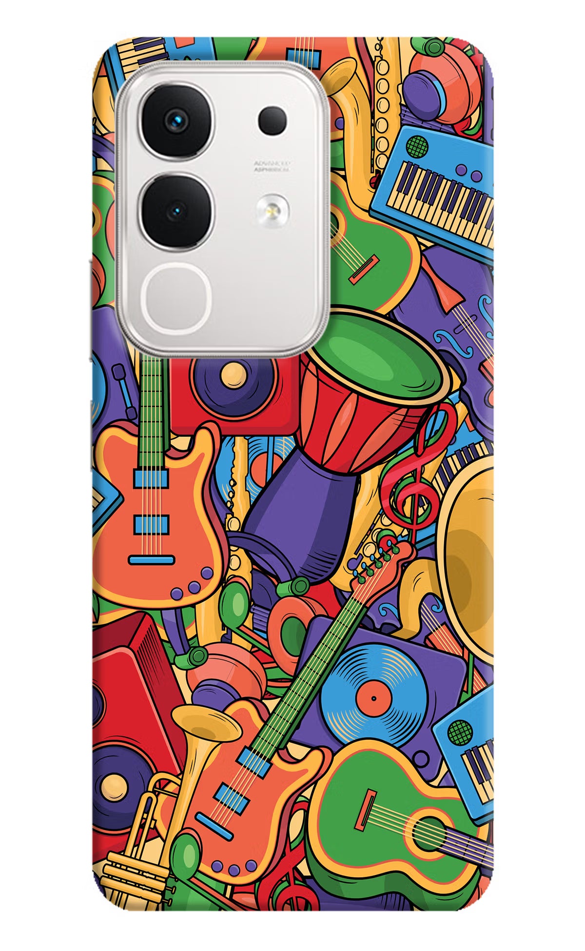 Music Instrument Doodle iQOO Z10x 5G Hard Case Back Cover by Casekaro