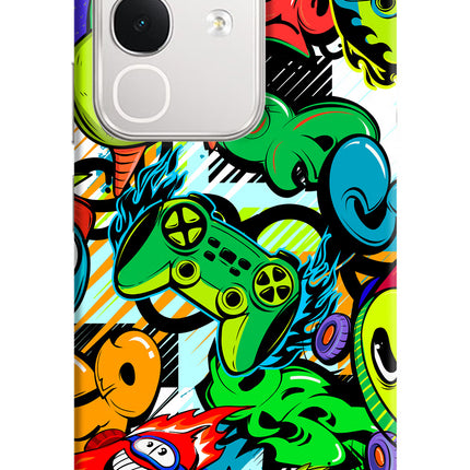 Game Doodle iQOO Z10x 5G Hard Case Back Cover by Casekaro