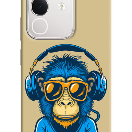 Monkey Headphone iQOO Z10x 5G Hard Case Back Cover by Casekaro