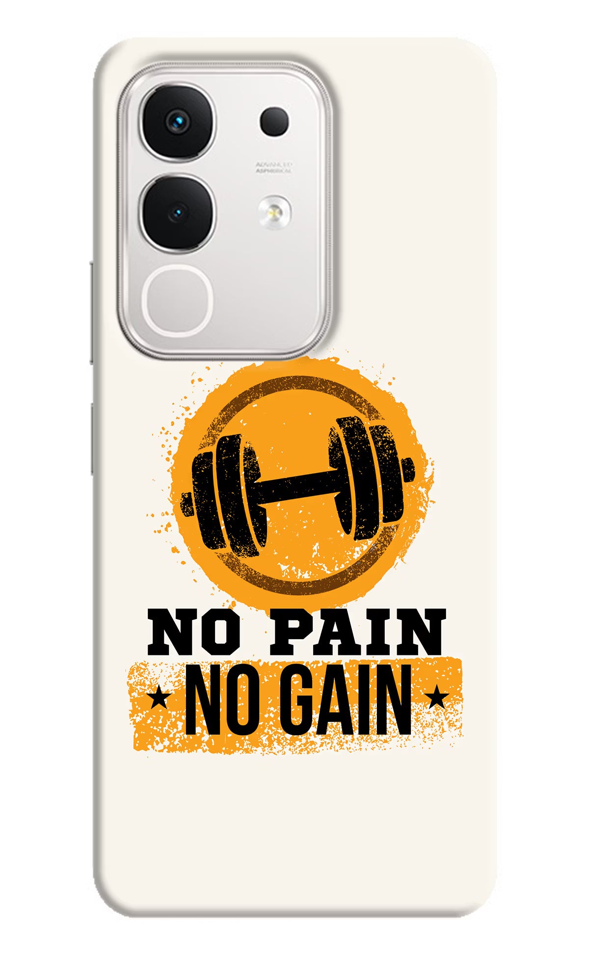 No Pain No Gain iQOO Z10x 5G Hard Case Back Cover by Casekaro