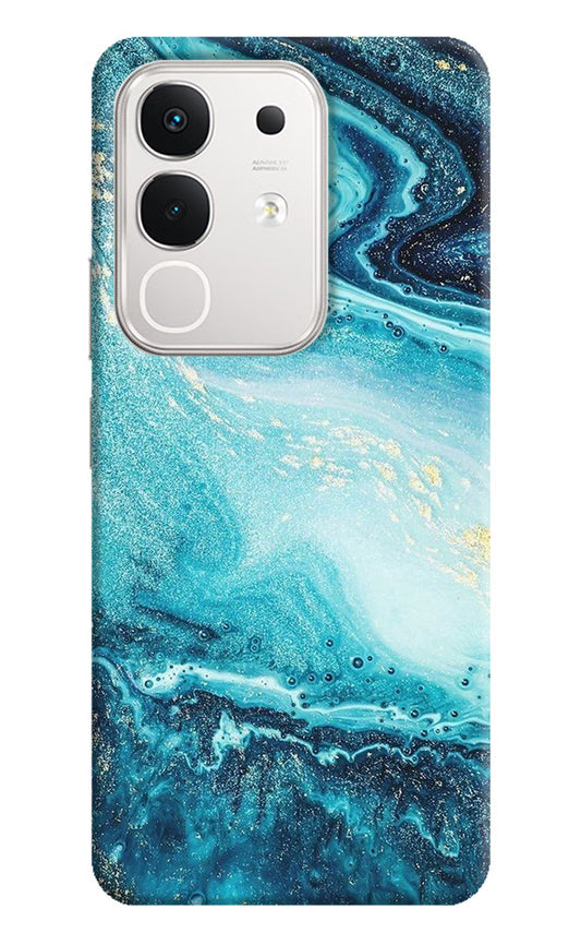 Blue Glitter Marble iQOO Z10x 5G Hard Case Back Cover by Casekaro