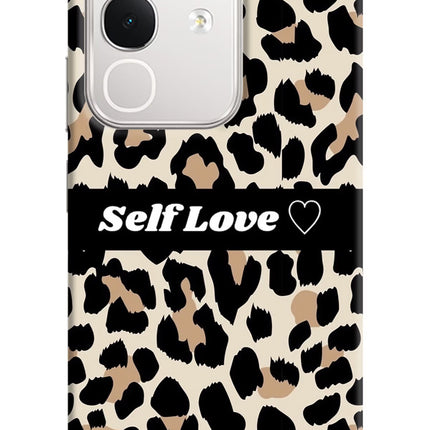 Leopard Print Self Love iQOO Z10x 5G Hard Case Back Cover by Casekaro