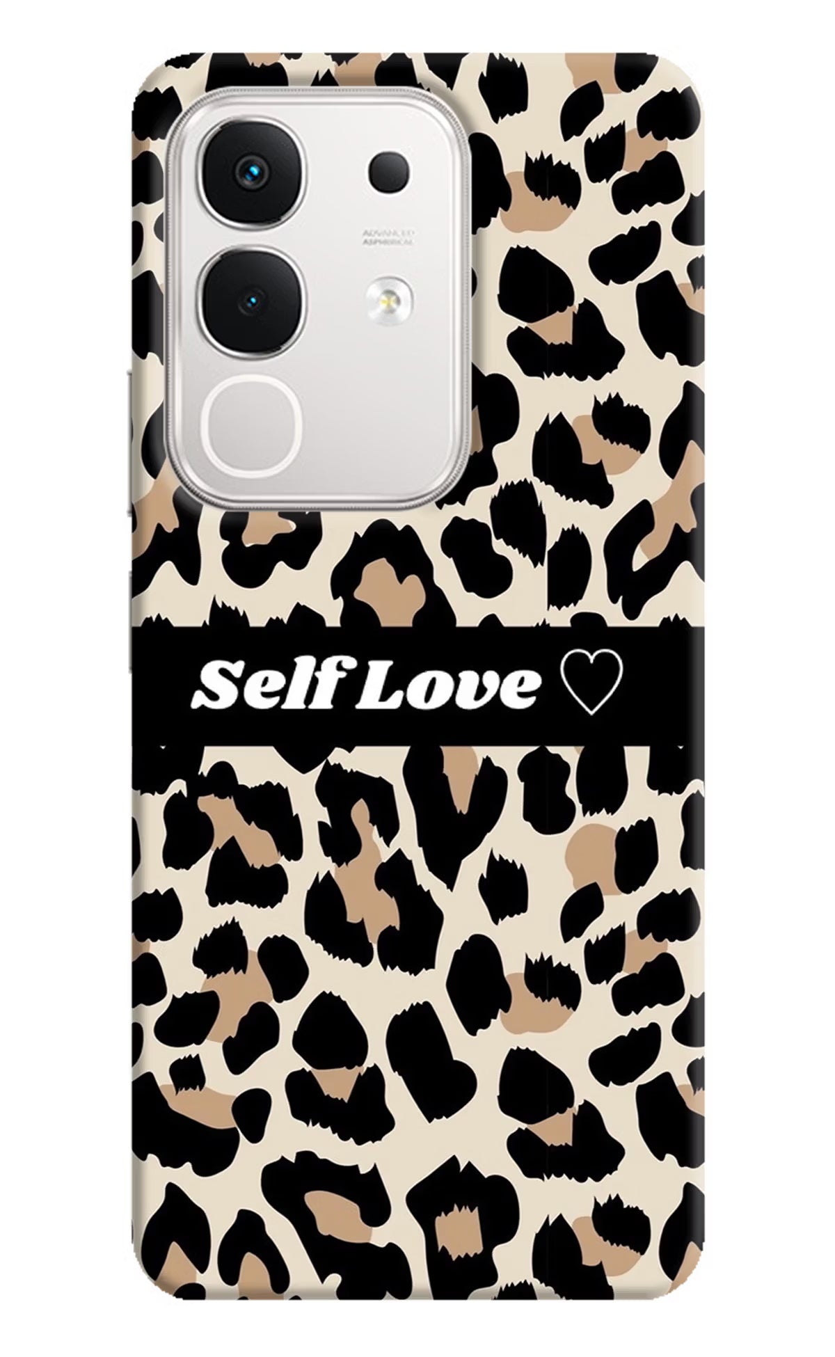 Leopard Print Self Love iQOO Z10x 5G Hard Case Back Cover by Casekaro