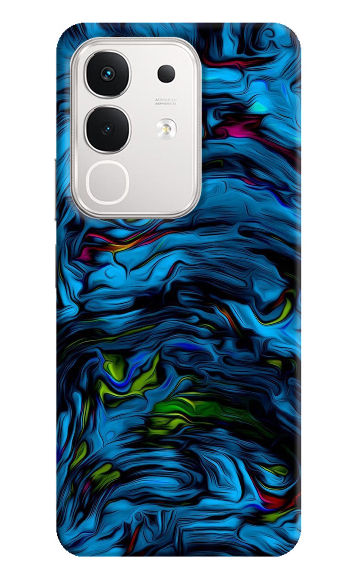 Dark Blue Abstract iQOO Z10x 5G Hard Case Back Cover by Casekaro