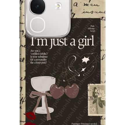 I am just a girl iQOO Z10x 5G Hard Case Back Cover by Casekaro
