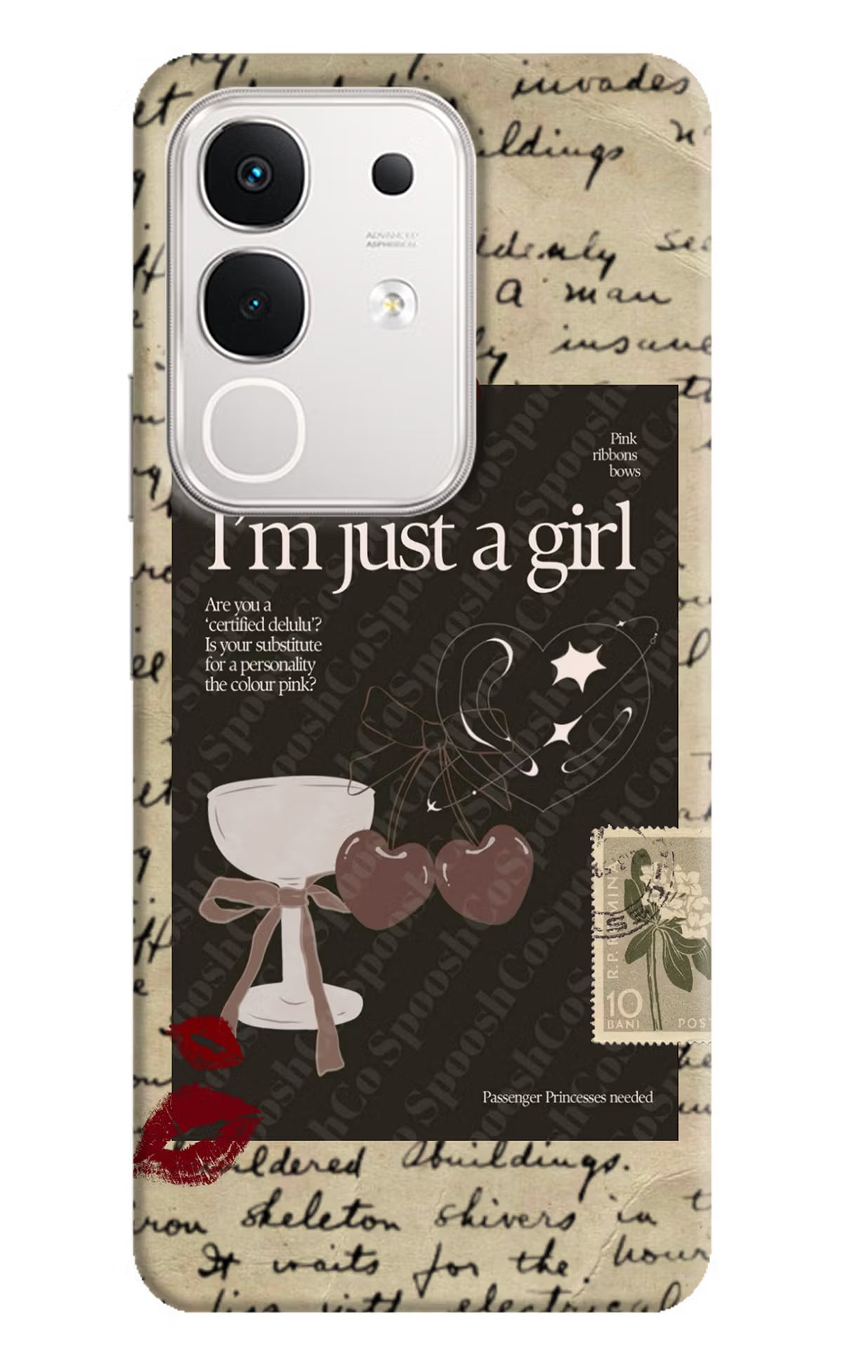 I am just a girl iQOO Z10x 5G Hard Case Back Cover by Casekaro