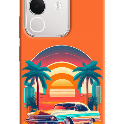 Palm Drive 80s iQOO Z10x 5G Hard Case Back Cover by Casekaro