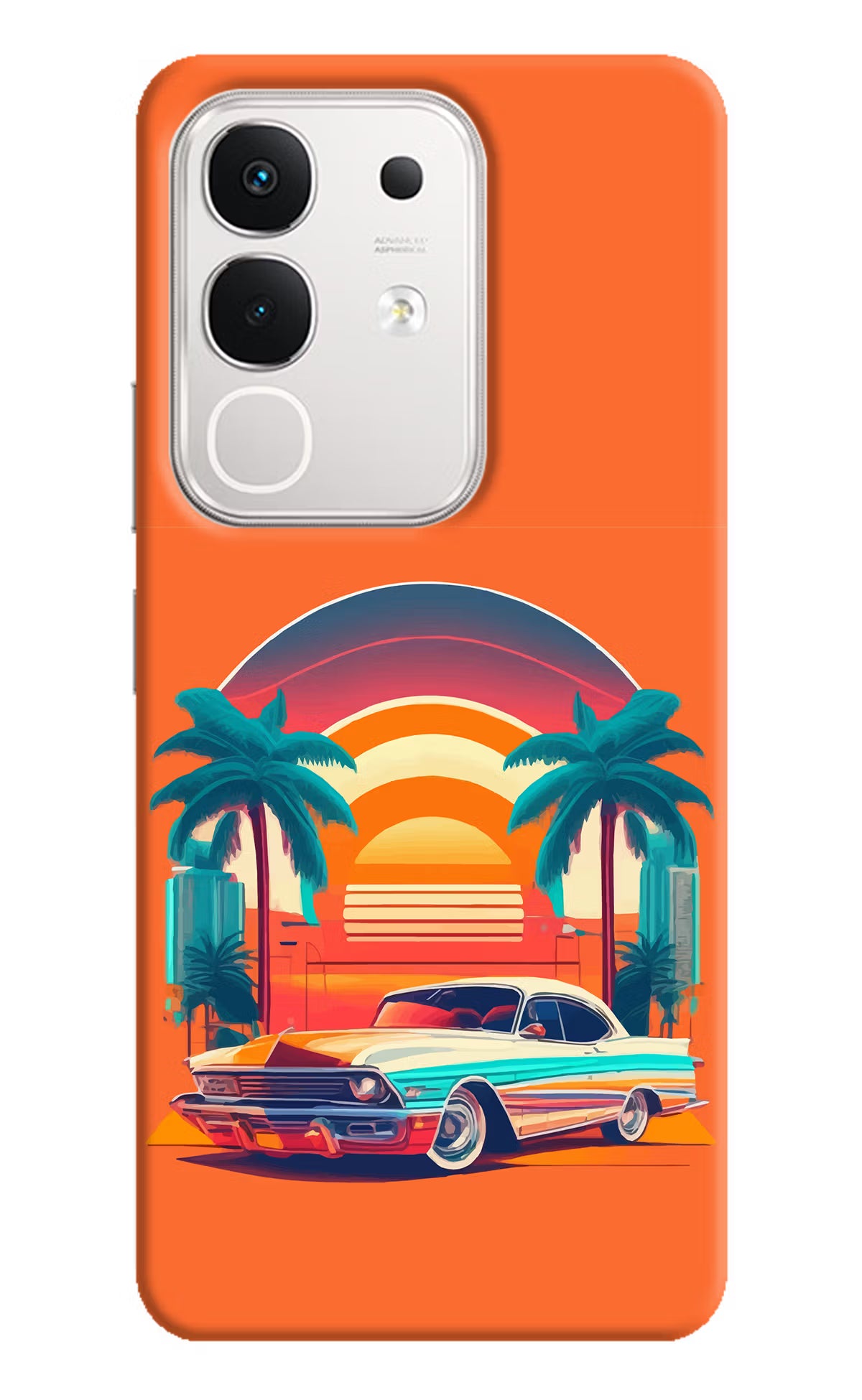 Palm Drive 80s iQOO Z10x 5G Hard Case Back Cover by Casekaro