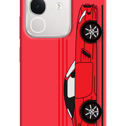 Red Velocity iQOO Z10x 5G Hard Case Back Cover by Casekaro