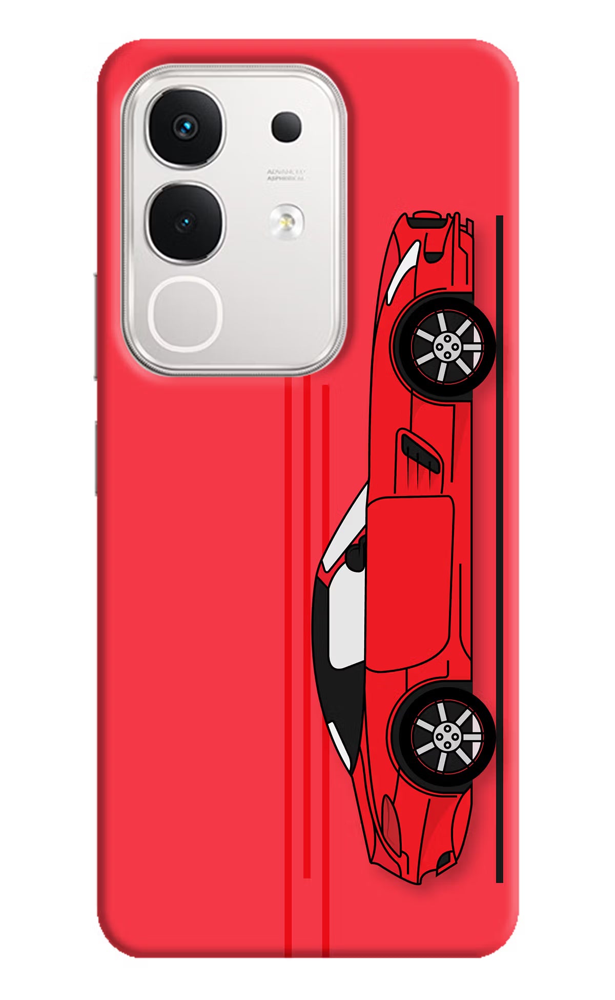 Red Velocity iQOO Z10x 5G Hard Case Back Cover by Casekaro